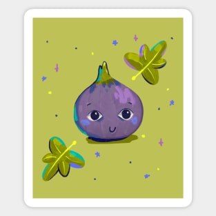 Cute purple fig Magnet